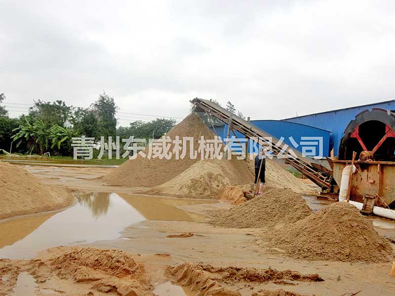 海南客戶海水淡化洗沙機生產（chǎn）線