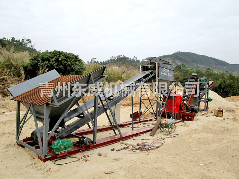山砂破碎洗沙機（山（shān）沙製沙機）生產線
