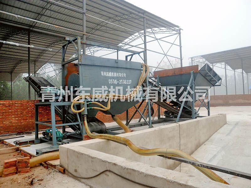 天津洗石機（jī）應用現場