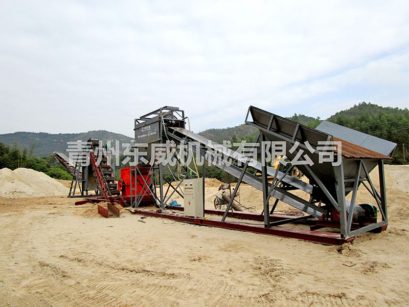廣東深圳地基沙破碎挖鬥洗沙機